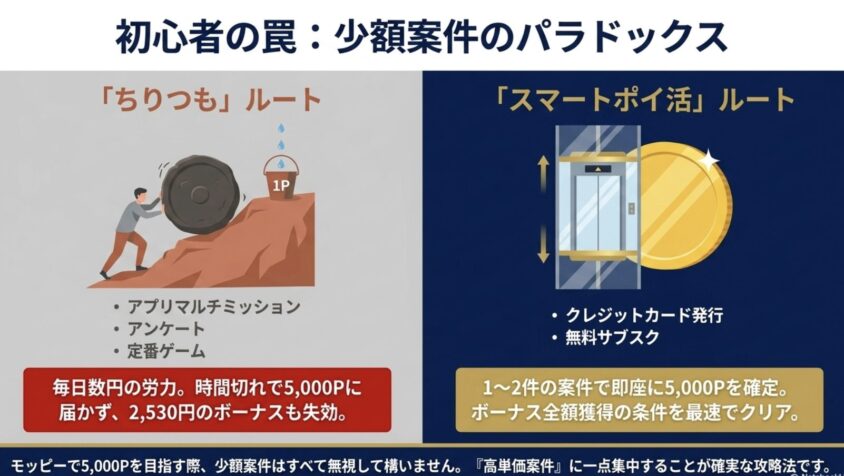 初心者の罠：少額案件のパラドックスと高単価案件への集中
